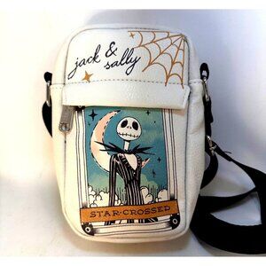 Jack Sally Nightmare Before Christmas Crossbody Bag Lovers Tarot Design Faux Lea